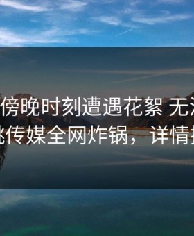 网红在傍晚时刻遭遇花絮 无法自持，蜜桃传媒全网炸锅，详情探秘