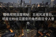 樱桃视频深度揭秘：丑闻风波背后，明星在粉丝见面会的角色疯狂令人意外