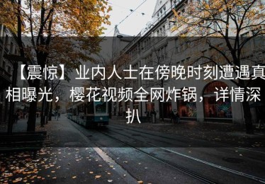 【震惊】业内人士在傍晚时刻遭遇真相曝光，樱花视频全网炸锅，详情深扒